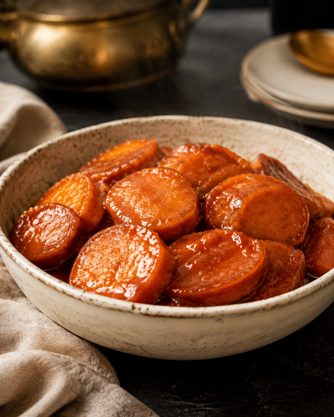 Glazed candied yams